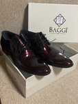 Pantofi piele -lăcuiți -burgundy- mărimea 44