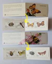 Stamp booklet - Timbre MNH in coperta. Tema: flori, insecte, avioane..