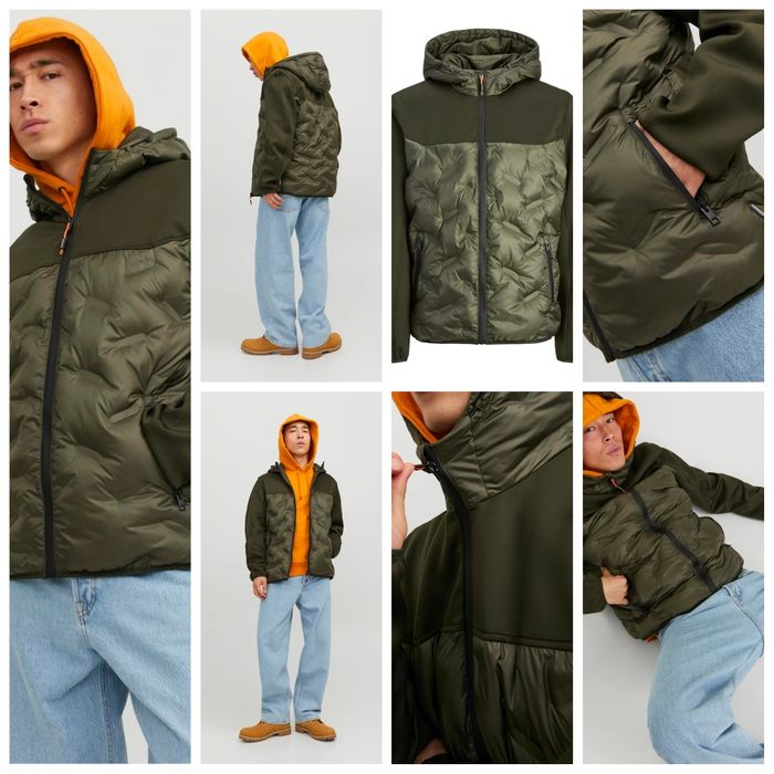 Яке с качулка Jack & Jones M ново мъжко горнище бомбер replay g-star