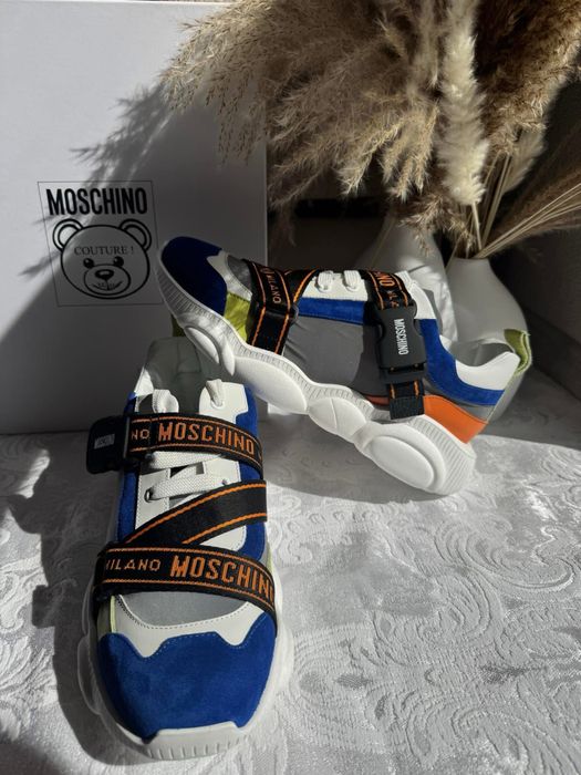 Moschino Multicolor Criss-Crossing Strap 43