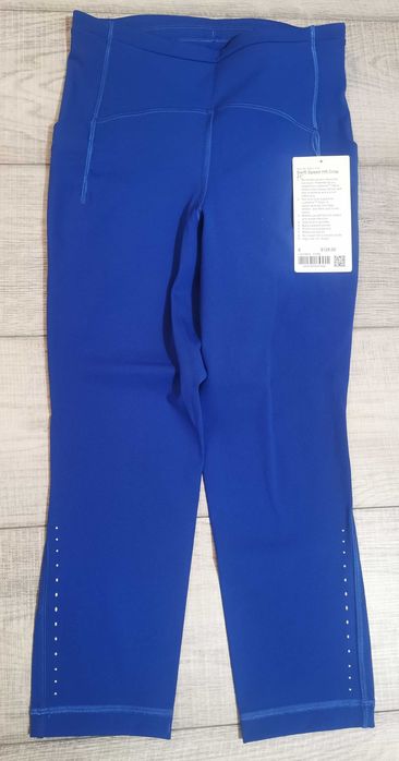 Colanti Lululemon Swift Speed HR Crop 21” Symphony Blue noi size 6