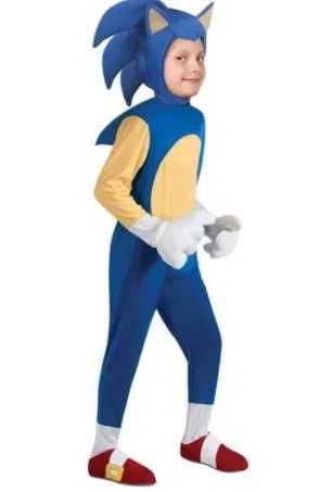 Детски костюм на Соник Sonic  + ПОДАРЪК светещо йо йо