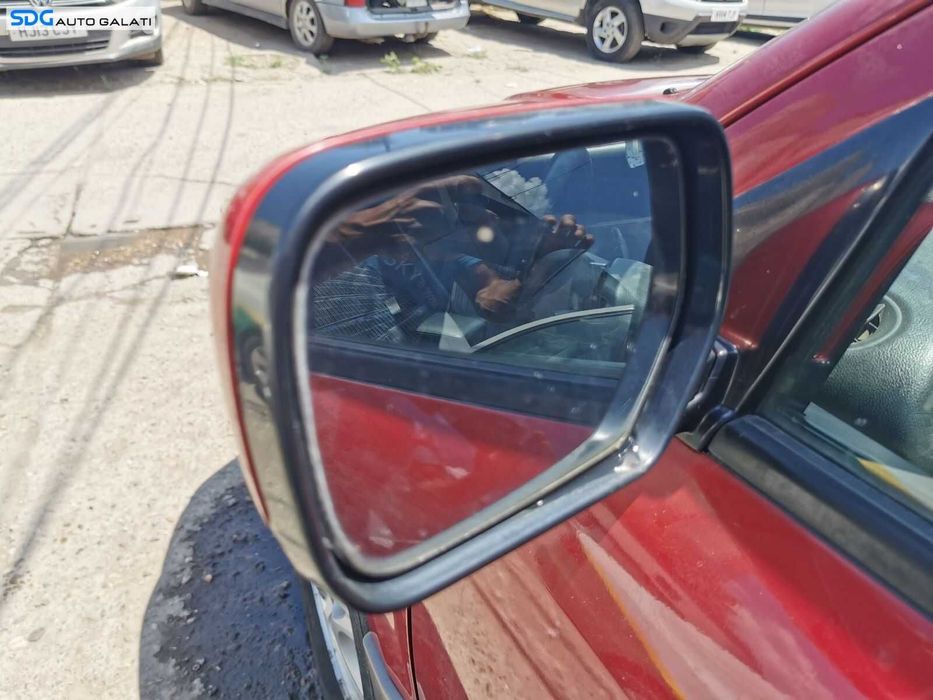 Oglinda Stanga Electrica FARA Pliere Electrica Mitsubishi Outlander 2003 - 2008 Culoare Rio Red Metallic R20 R20B [0599]