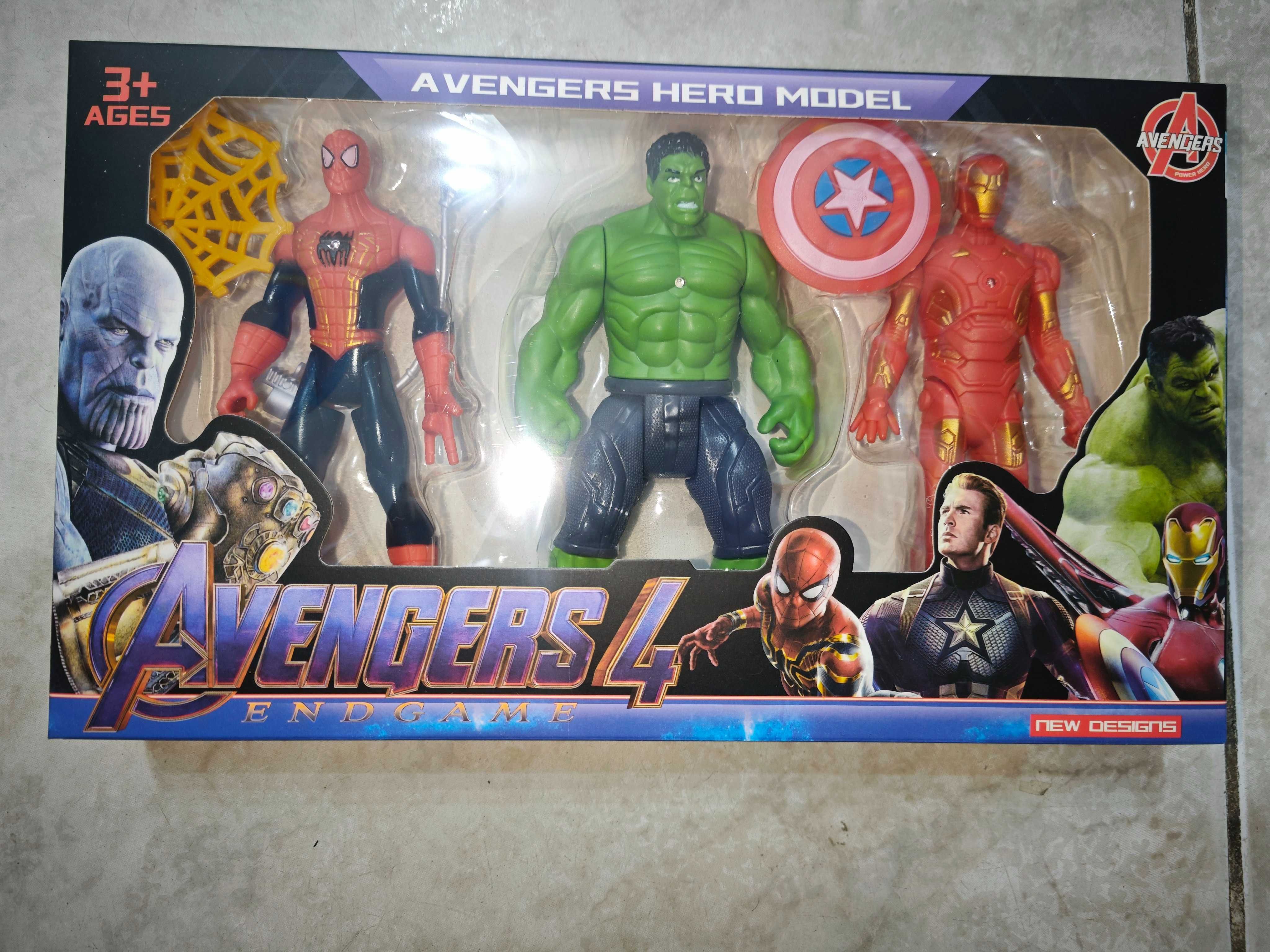 Комплект фигурки Avengers, С оръжие, Спайдърмен, Хълк, Iron Man