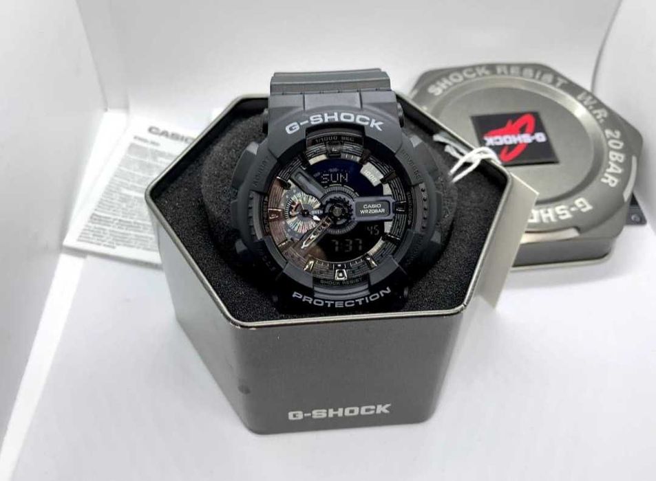 Ceas Sport Casio G-Shock GA-110 SL Black – Nou, Garanție 2 Ani