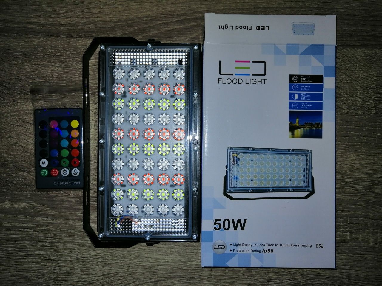 Proiector panou led rgb 50w ip66