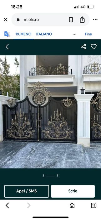 Porți și garduri din fier forjat