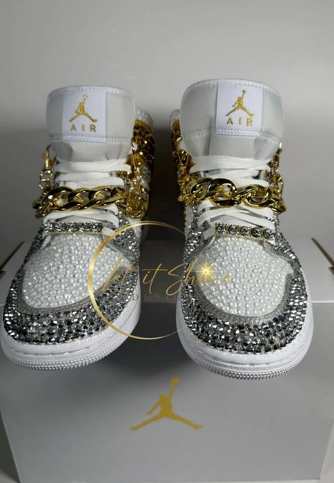 Jordan Air bling sneakers