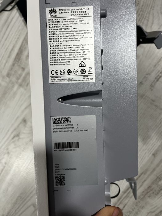 Invertor Huawei 5 Kw Hybrid monofazat SUN 2000-6KTL-L1