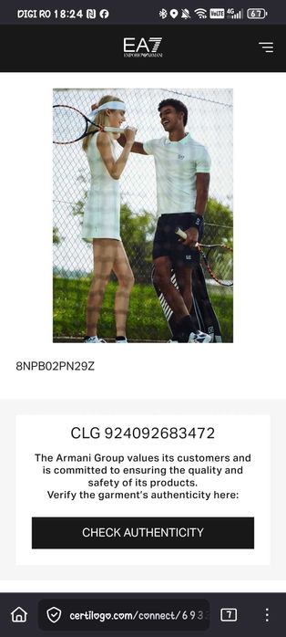 Geaca Empoiro Armani cu Pene L-XL