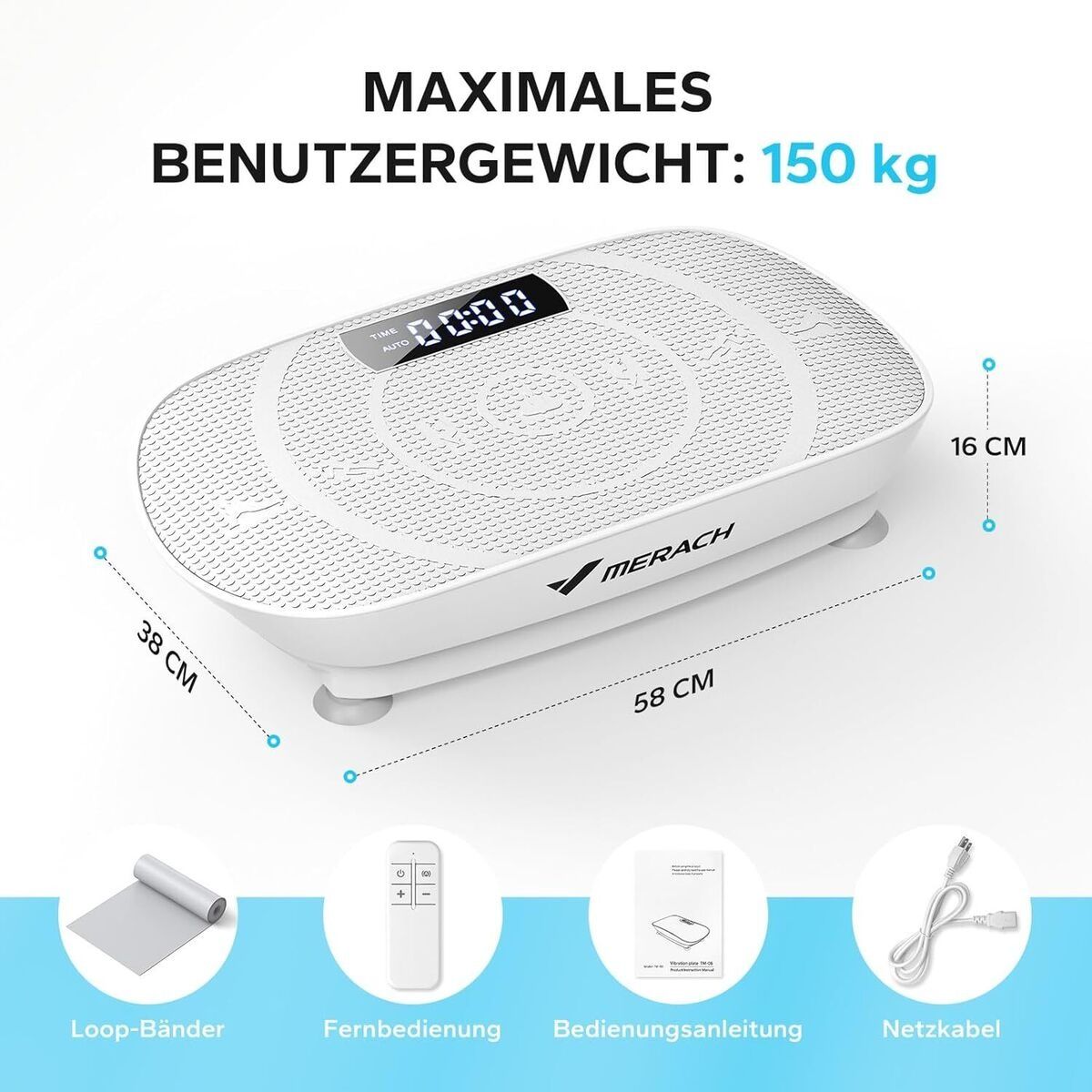 Промо!Висококачествена Bluetooth Вибрационна платформа MERACH, фитнес