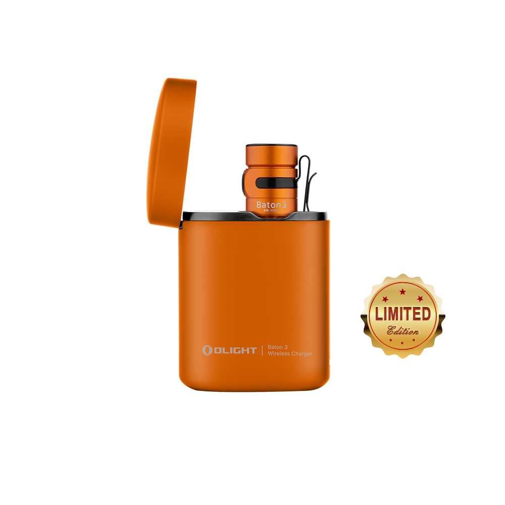 Olight Baton 3 Premium Orange Limited Edition editie limitata in cutie