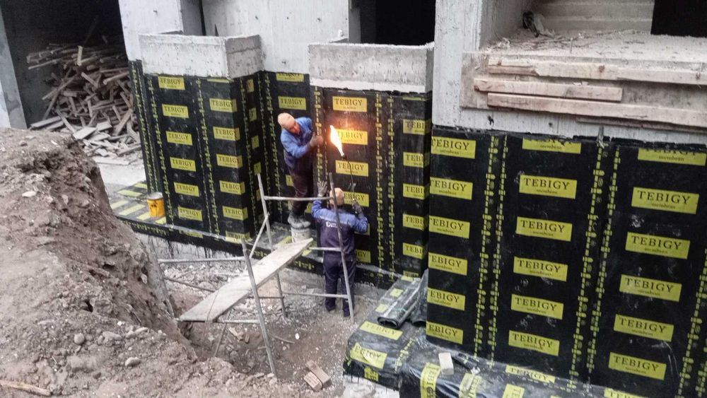 Гидроизоляция крыш и фундаментов / Tom va poydevor izolyatsiya