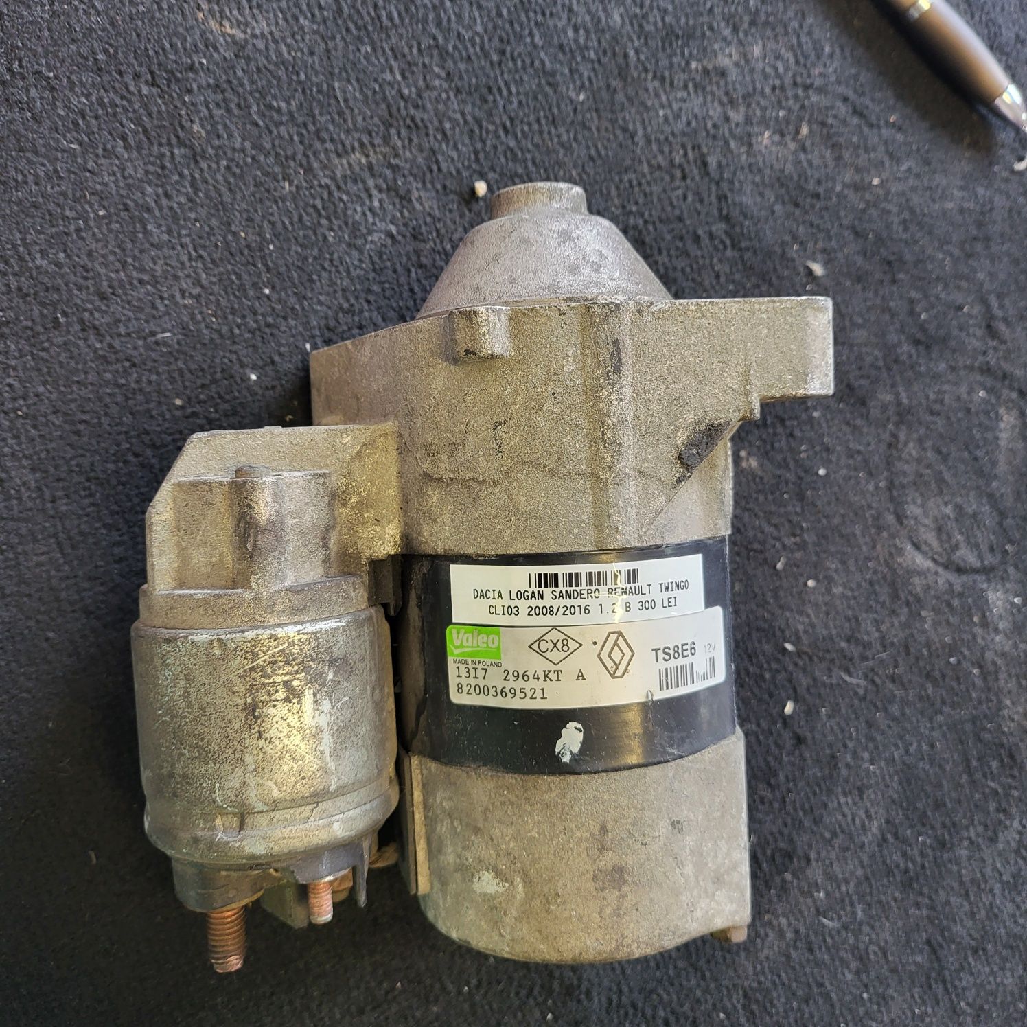 Electromotor starter Dacia Logan Sandero Renault Twingo Modus Clio 1.2