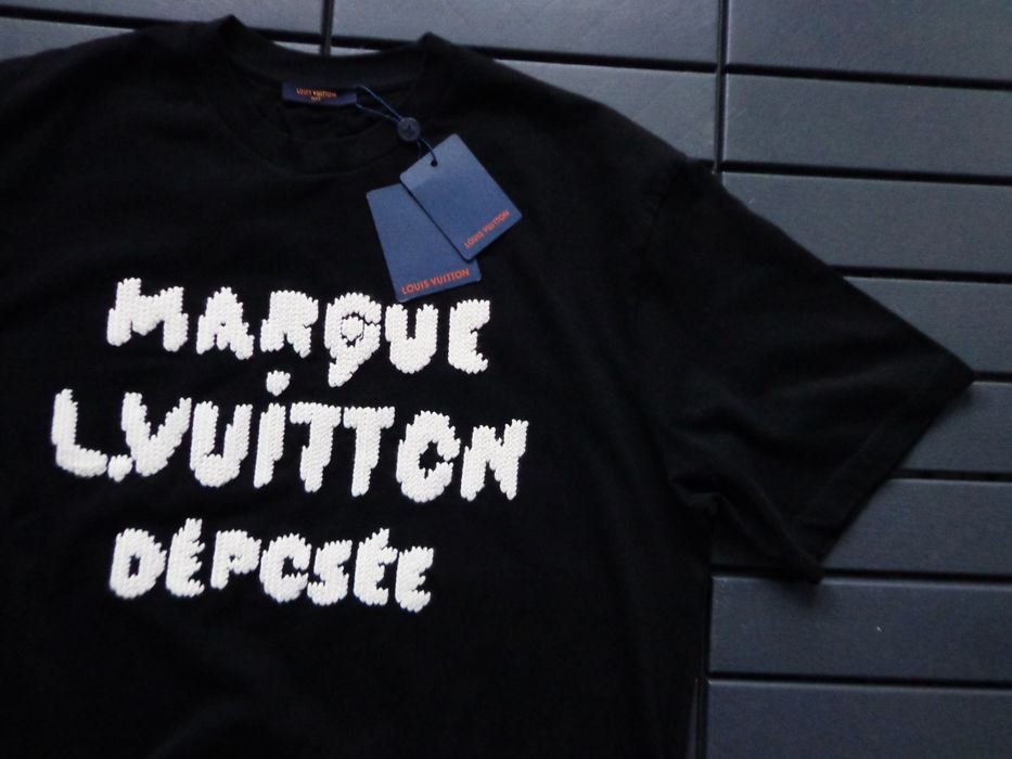 Мъжка тениска Louis Vuitton Embroidered Signature T shirt