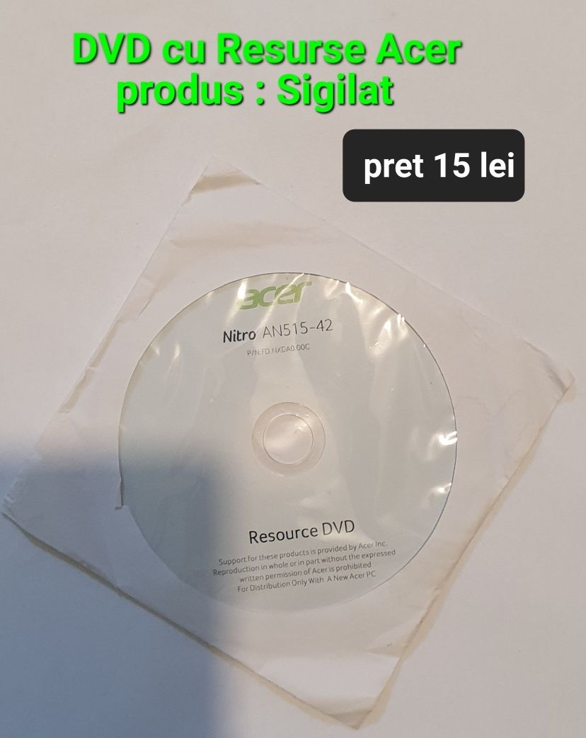 DVD cu Resurse Acer/ Driver de Mouse