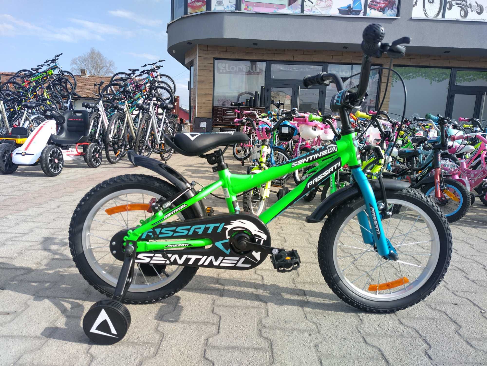 PASSATI Алуминиев велосипед 16" SENTINEL зелен