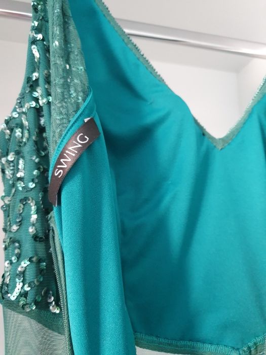 Rochie verde smarald de seara