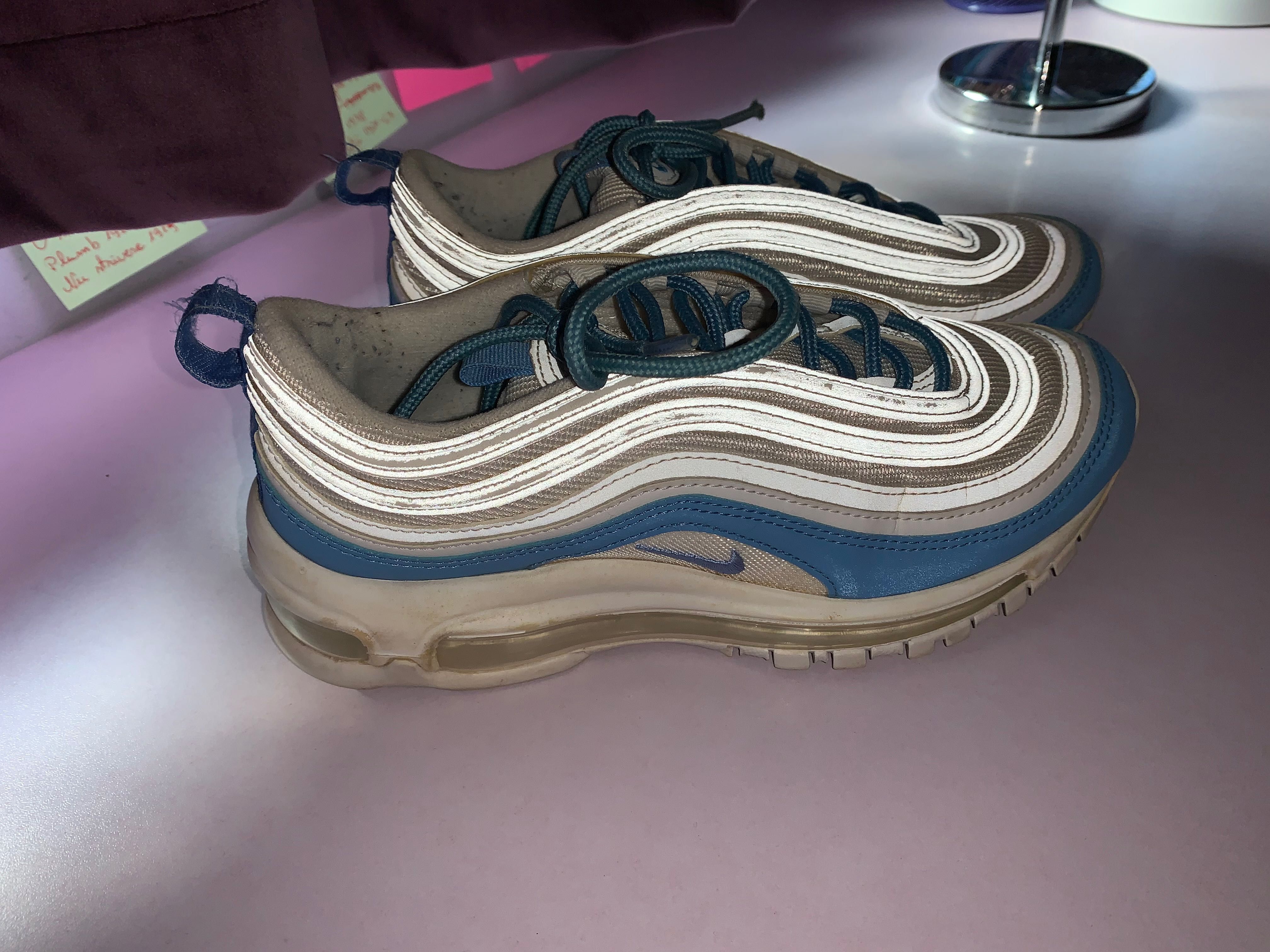 Nike Air Max 97 Alb si Albastru