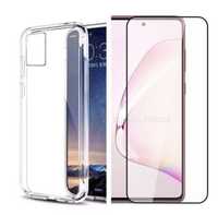 Samsung S10 Lite - Husa Silicon si Folie Sticla Premium Glass 10D