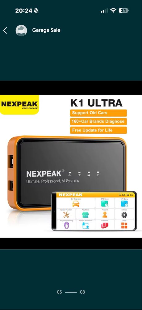 Nexpeak K1 Ultra diagnoza multimarca
