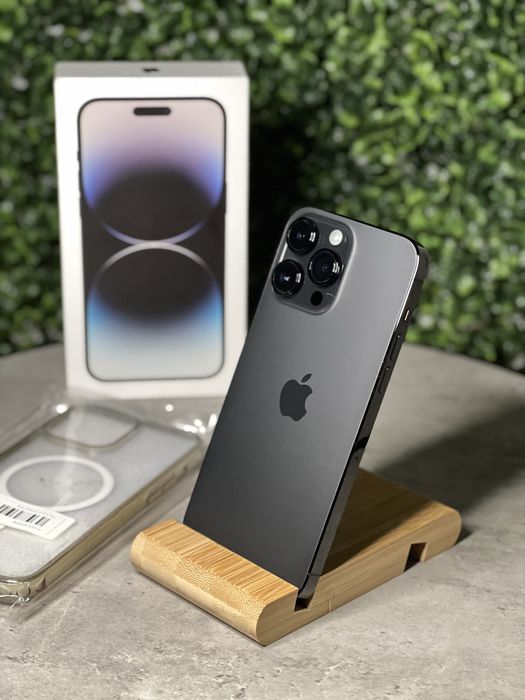 iPhone 14 Pro Max Black Full box 91% + Husa Magsafe + cablu impecabil