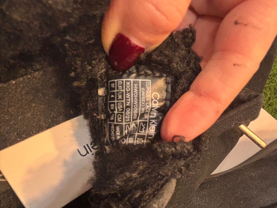 Черни велурени кецове Calvin Klein