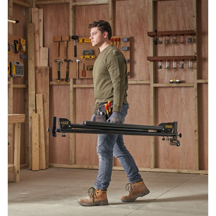 Настолен циркуляр с герунг + работна маса STANLEY SM1800, 254mm, 1800W