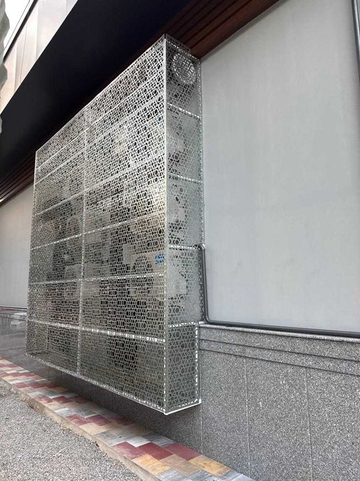 Декор решетки корзины кондиционеров, обшивка разными узорами