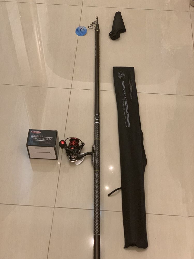 Combo Bolognesa Baracuda Intesa 6 m + Mulineta Baracuda Thunder 20