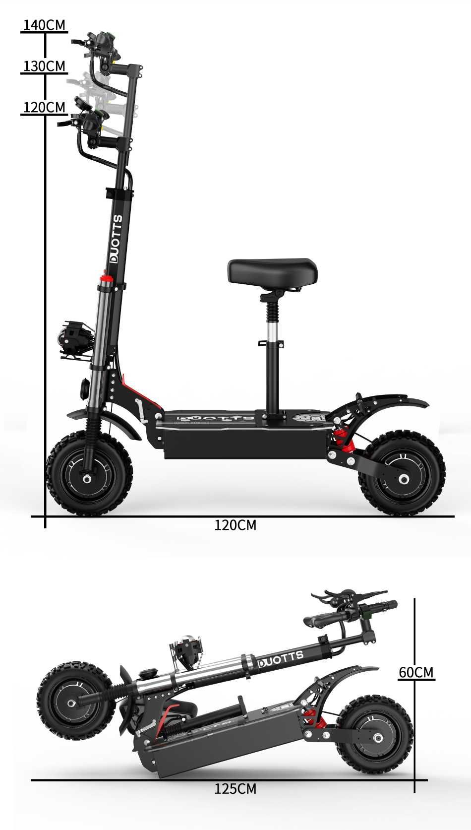 Scooter Electric Duotts D88, 5600W,38 Ah, max 100 km, max 85 km/h