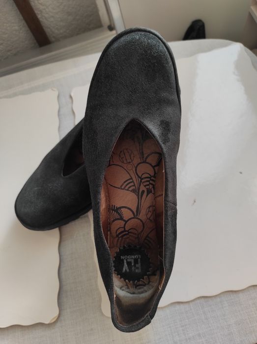 Platforme negre dama FLY LONDON