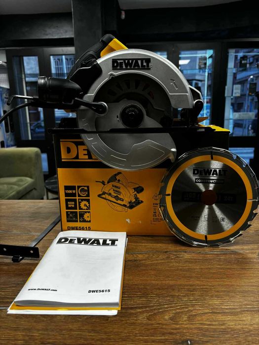 Чисто Нов Циркуляр ръчен Dewalt DWE5615, 1500 W, 190 мм