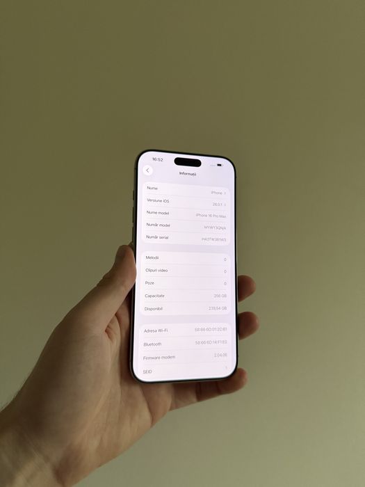 iPhone 16 Pro Max 256gb Natural Titanium