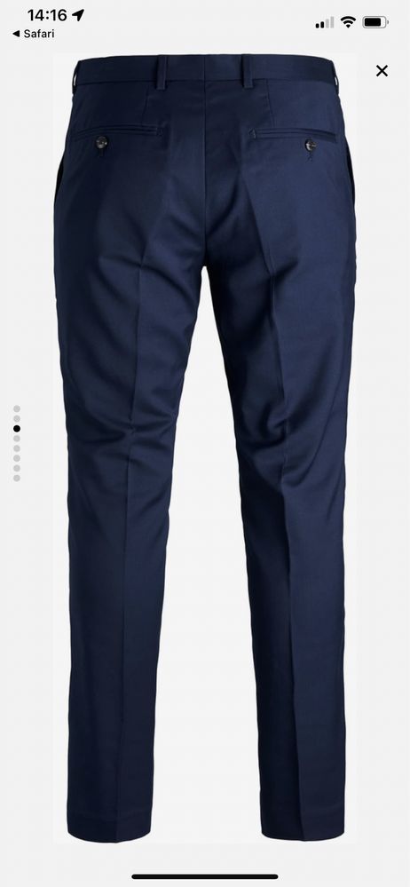 Jack & Jones pantaloni cu dunga Franco bleumarin