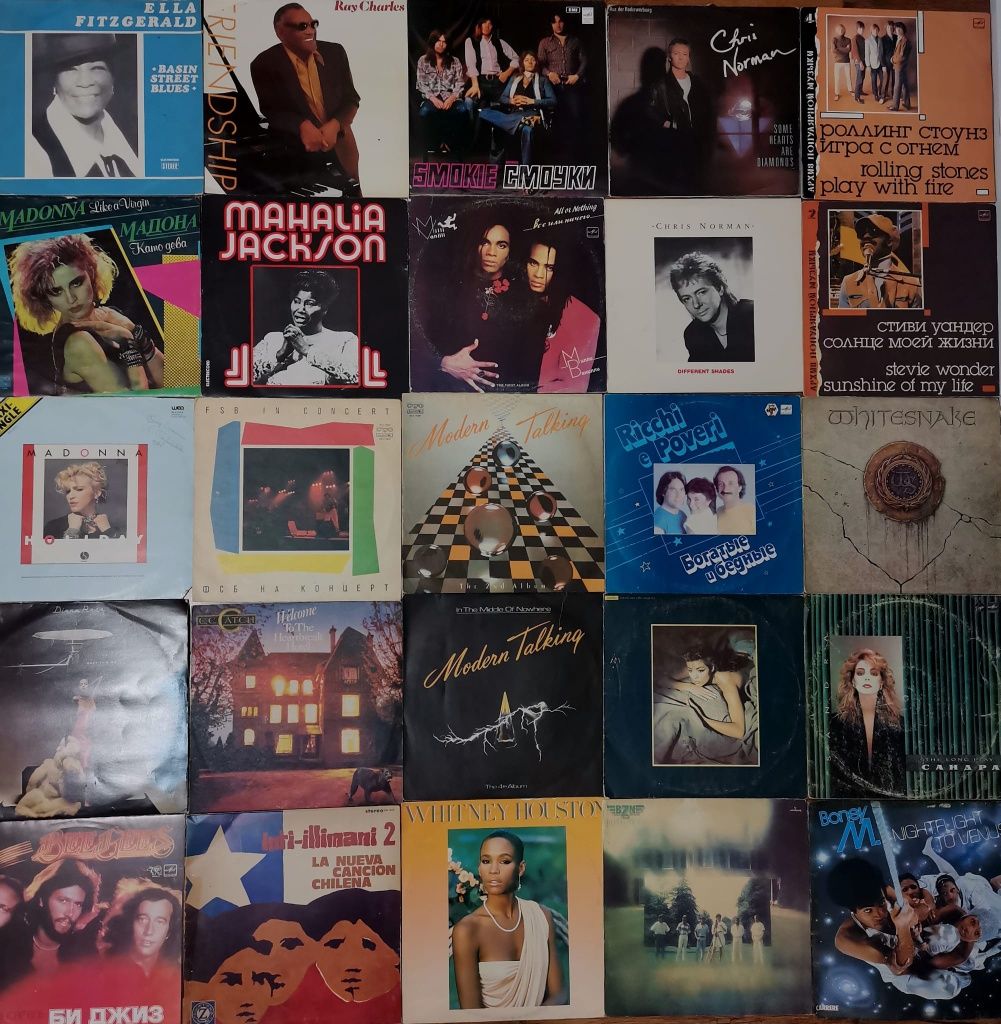 Vinil Modern Talking, CC Catch, Sandra, Whitney Houston,Sfinx, Iris