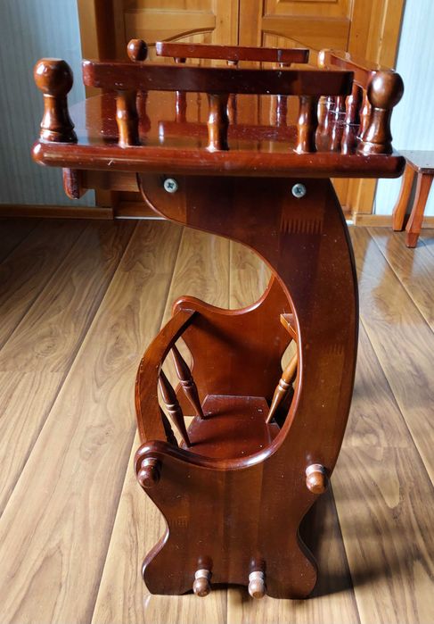 Столик для журналов. Газетница. Винтаж ГДР. Дерево