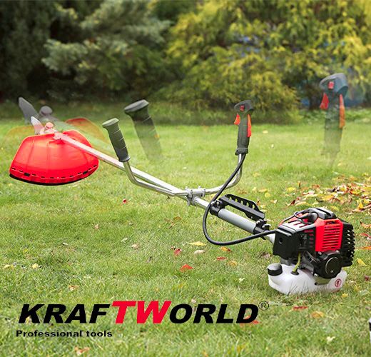Двутактов Бензинов Тример за Трева Kraftworld + 9 ПОДАРЪКА