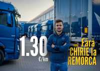 Contract transport comunitate 1,30€/km FĂRĂ CHIRIE LA REMORCĂ