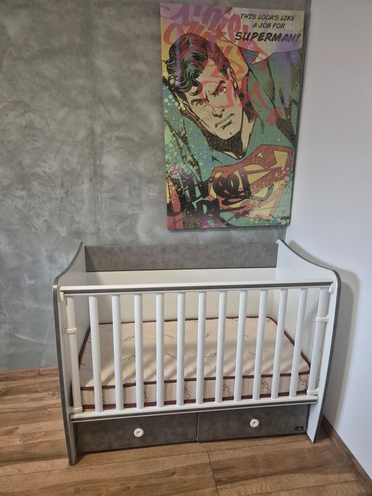 Бебешко легло LORELLY 60/120, матрак Baby Pierre Cardin
