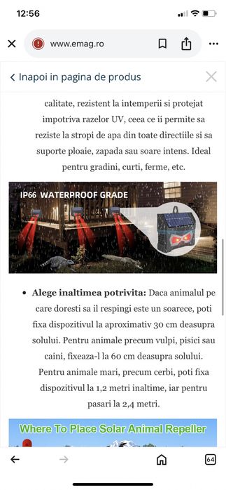 Aparat cu ultrasunete pentru animale,insecte,etc.Profesionale.