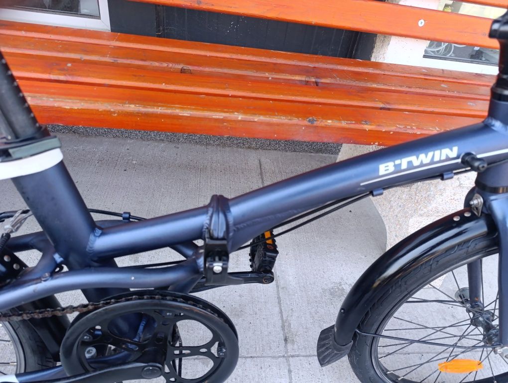 Сгъваем Алуминиев велосипед B' TWIN   20"цола