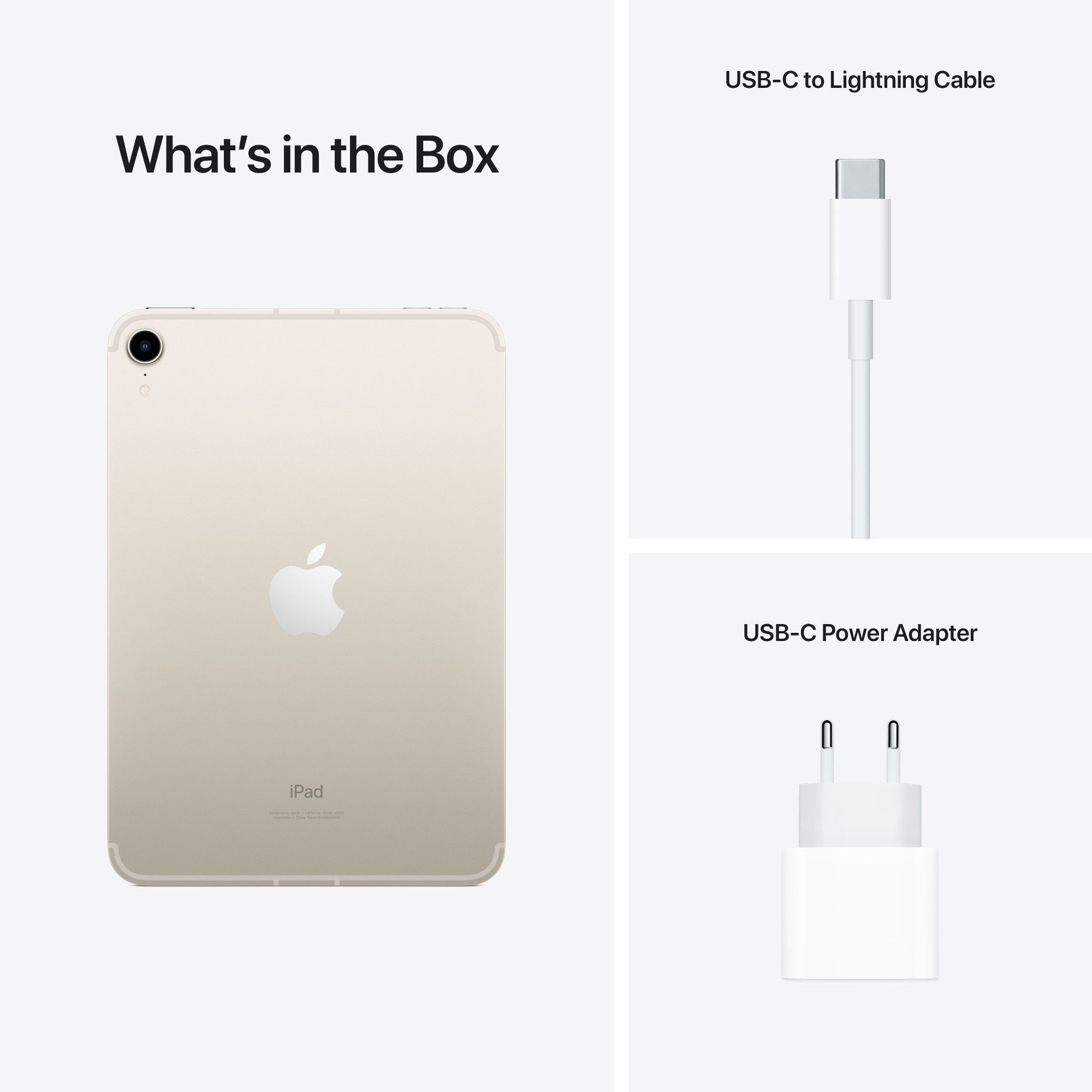ЧИСТО НОВ - Apple iPad Mini 6, Cellular, 64GB, Starlight - 2 Години Га