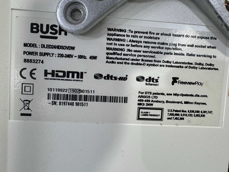 Телевизор - Bush 24 inch / smart / A26