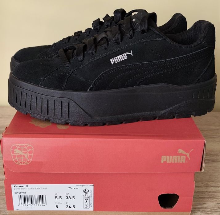 Велурени спортни обувки Puma Karmen II