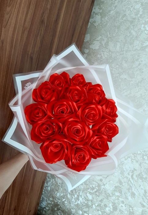 Делаю букеты из бабочек и ленточек