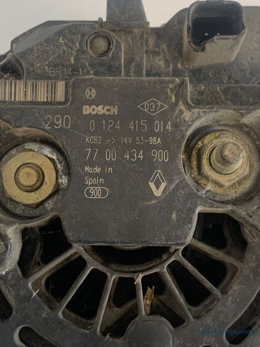 Alternator Renault Clio, laguna 2002 1.4/1.6 16v benzina OEM 7700434900 /  0124415014