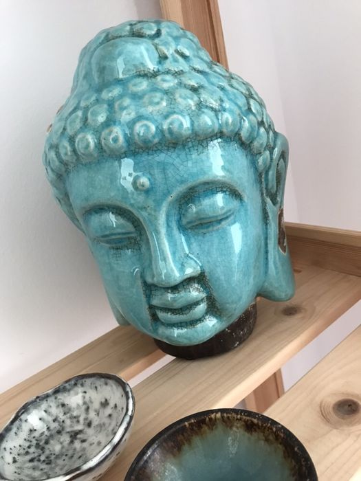 Decoratiune Buddha Cap Head Budism Asia Zara Home H&M Thailanda Vidaxl