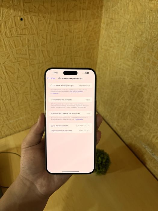 iPhone 15 Pro Max 256 88% . В отличном состоянии