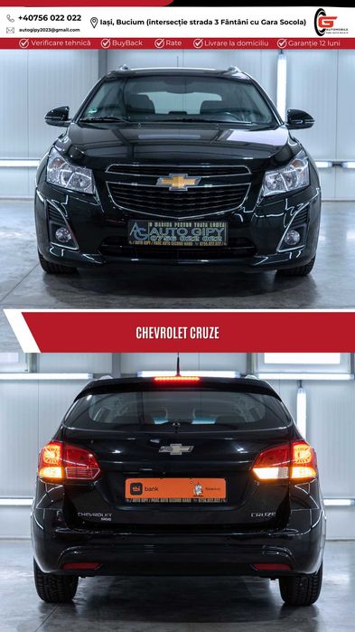 CHEVROLET CRUZE Fab2013 Diesel 1.7 CP131 Navi Jante Cameră Senzori Etc